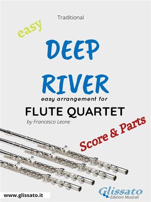 cover image of Deep River--Easy Flute Quartet (score & parts)